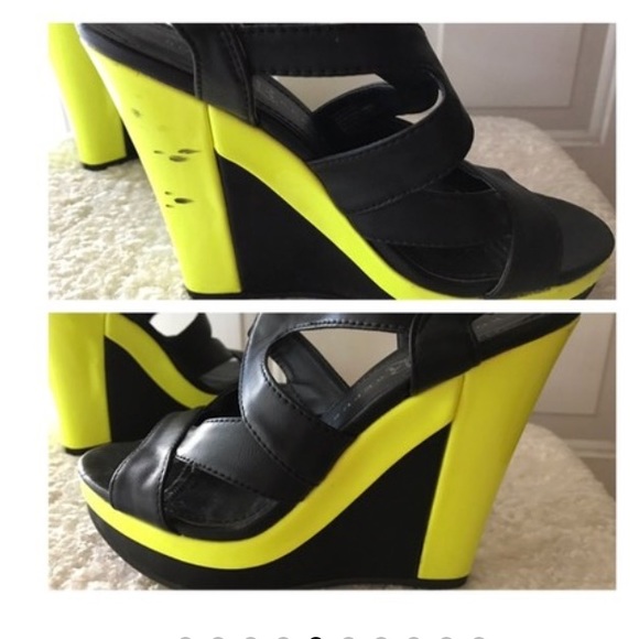 Black and Green Rr Heather Wedges - Picture 3 of 7